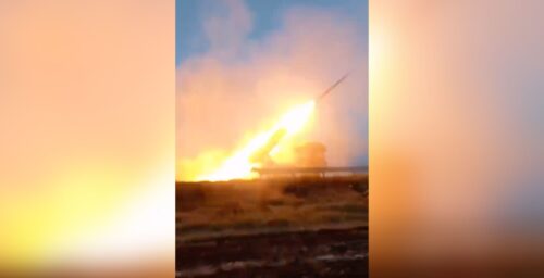 First footage emerges of Russia firing North Korean 240mm rockets at Ukraine
